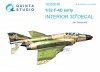 Quinta Studio QD32036 F-4D 3D-Printed & coloured Interior on decal paper (Tamiya) 1/32